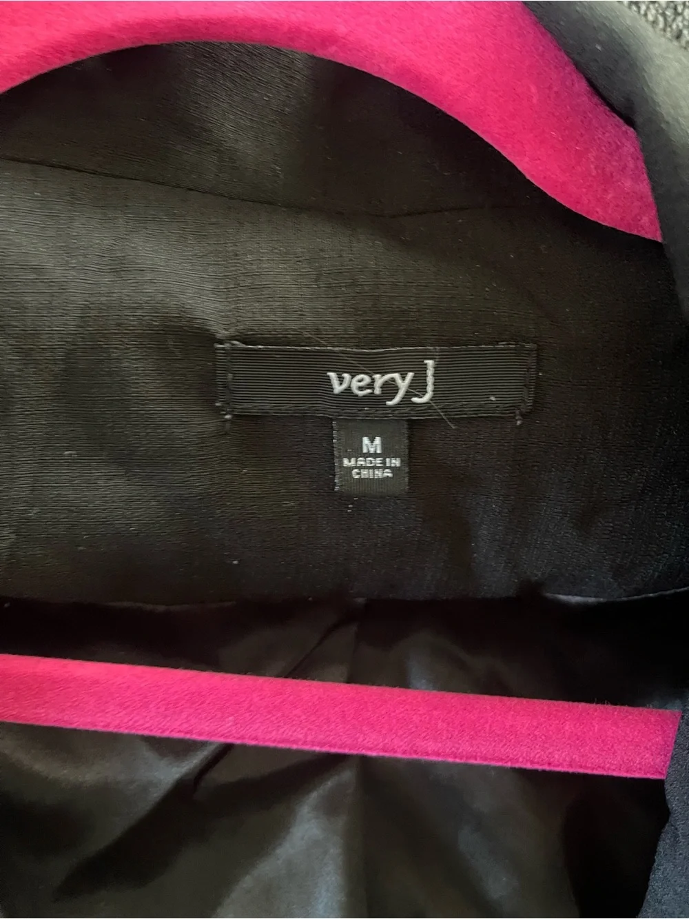 Very J Black Open-Front Relaxed Blazer